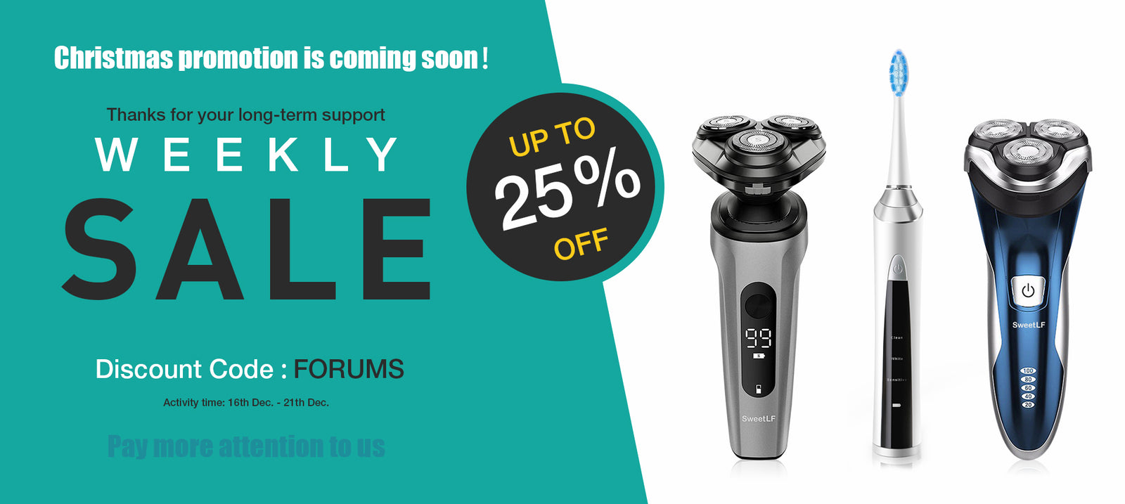 Shower Razor Promo New Razor released on Nov. 2020, 25%off code applied - SweetLF