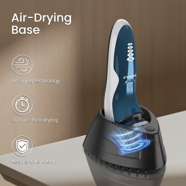 SweetLF Electric Shaver with Air Drying Base - IPX7 Waterproof Electri
