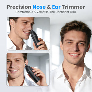 SweetLF Professional 7000 RPM Nose & Ear Hair Trimmer – Whoe Body Washable, USB-C Charging，Pocket-Sized (4.7×1.26inch), Stainless Steel Replaceable Blade
