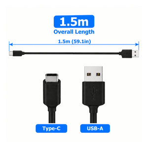 1PC 1.5M USB-C Charger Cable Compatible with SweetLF Shaver, Replacement Cord for  Electric Razor, Beard Trimmers, Hair Clippers, Beauty Devices, Travel or Home Use
